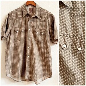Lucky Brand Men's Western Snap Shirt Button Down Retro Cowboy Size XXL